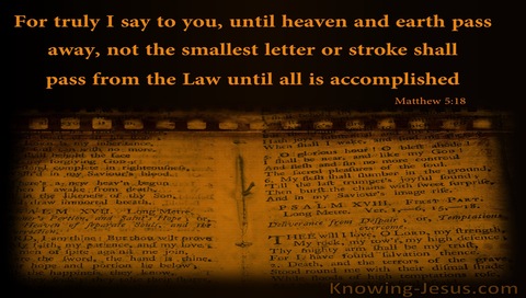 Matthew 5:18 Heaven And earth WIll nNot Pass Until All Is Accomplished (brown)